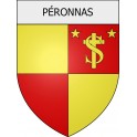 péronnas 01 ville Stickers blason autocollant adhésif