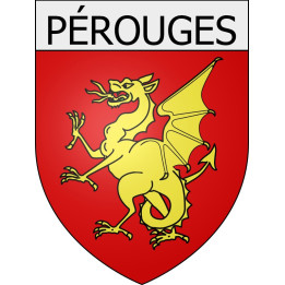 Pegatinas escudo de armas de perpignan adhesivo de la etiqueta engomada