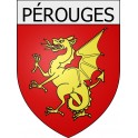 pérouges 01 ville Stickers blason autocollant adhésif