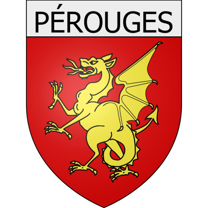 Pegatinas escudo de armas de perpignan adhesivo de la etiqueta engomada