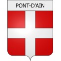 pont-d-ain 01 ville Stickers blason autocollant adhésif