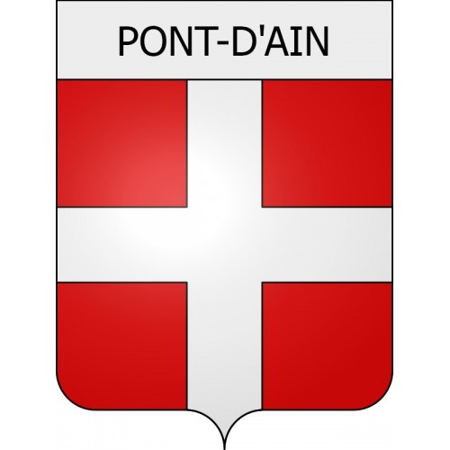 pont-d-ain 01 ville Stickers blason autocollant adhésif