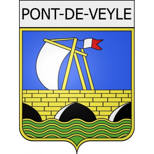 pont-de-veyle 01 ville Stickers blason autocollant adhésif