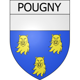 pougny 01 ville Stickers blason autocollant adhésif