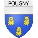 pougny 01 ville Stickers blason autocollant adhésif