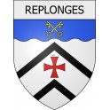 replonges 01 ville Stickers blason autocollant adhésif