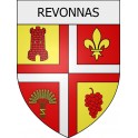 revonnas 01 ville Stickers blason autocollant adhésif