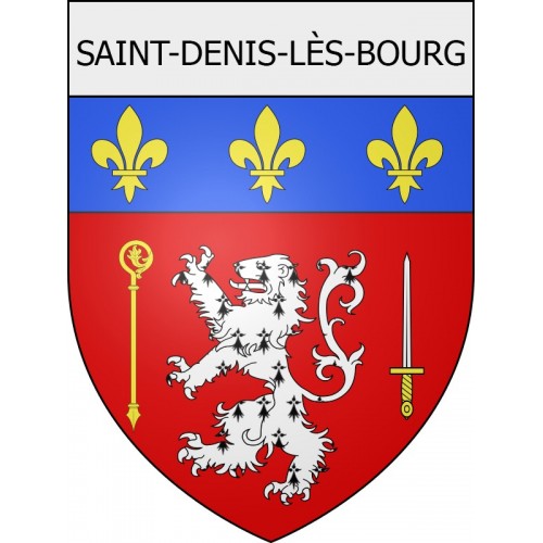 saint-denis-lès-bourg 01 ville Stickers blason autocollant adhésif