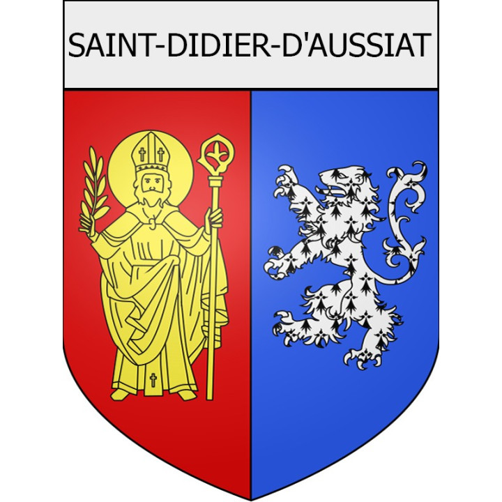Saint-Didier-d'Aussiat 01 ville Stickers blason autocollant adhésif