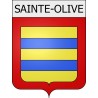 sainte-olive 01 ville Stickers blason autocollant adhésif