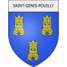 saint-genis-pouilly 01 ville Stickers blason autocollant adhésif
