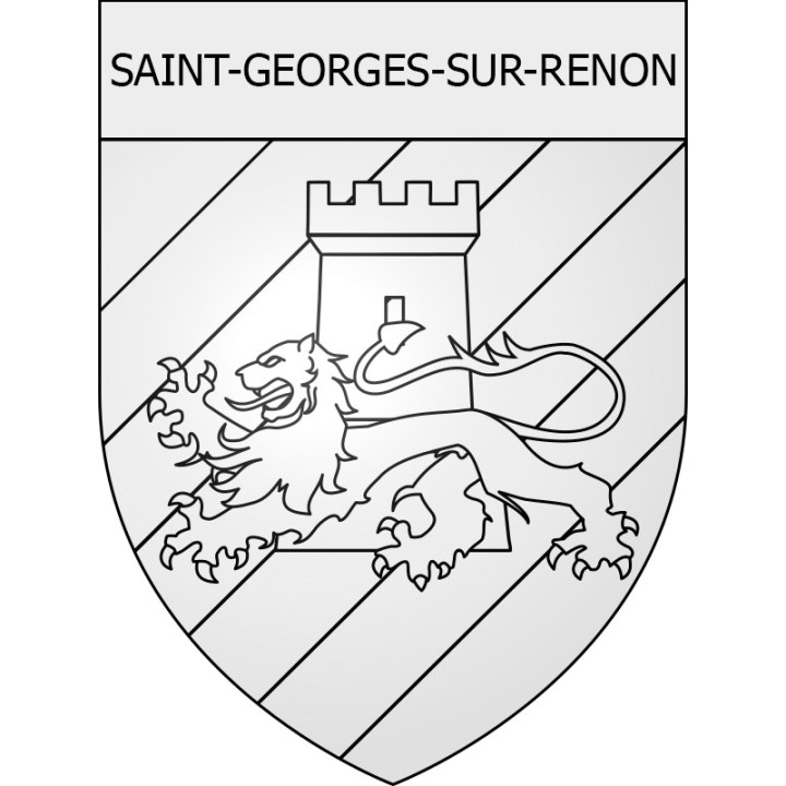 Stickers coat of arms perpignan adhesive sticker