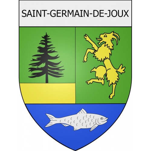 saint-germain-de-joux 01 ville Stickers blason autocollant adhésif