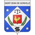 saint-jean-de-gonville 01 ville Stickers blason autocollant adhésif