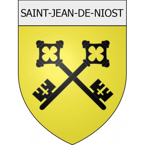 saint-jean-de-niost 01 ville Stickers blason autocollant adhésif