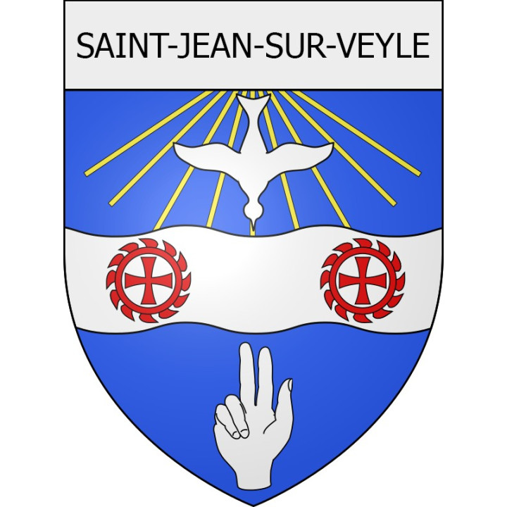 saint-jean-sur-veyle 01 ville Stickers blason autocollant adhésif