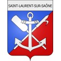 saint-laurent-sur-saône 01 ville Stickers blason autocollant adhésif