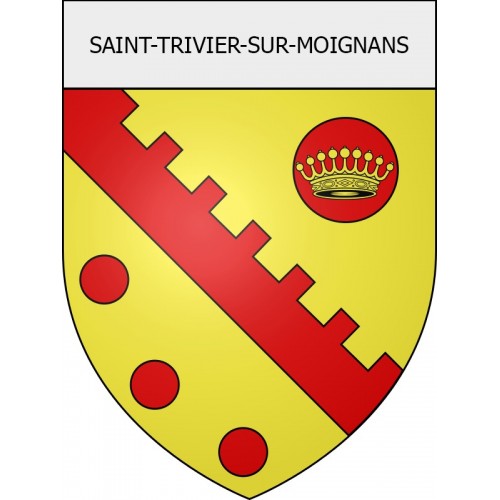 saint-trivier-sur-moignans 01 ville Stickers blason autocollant adhésif