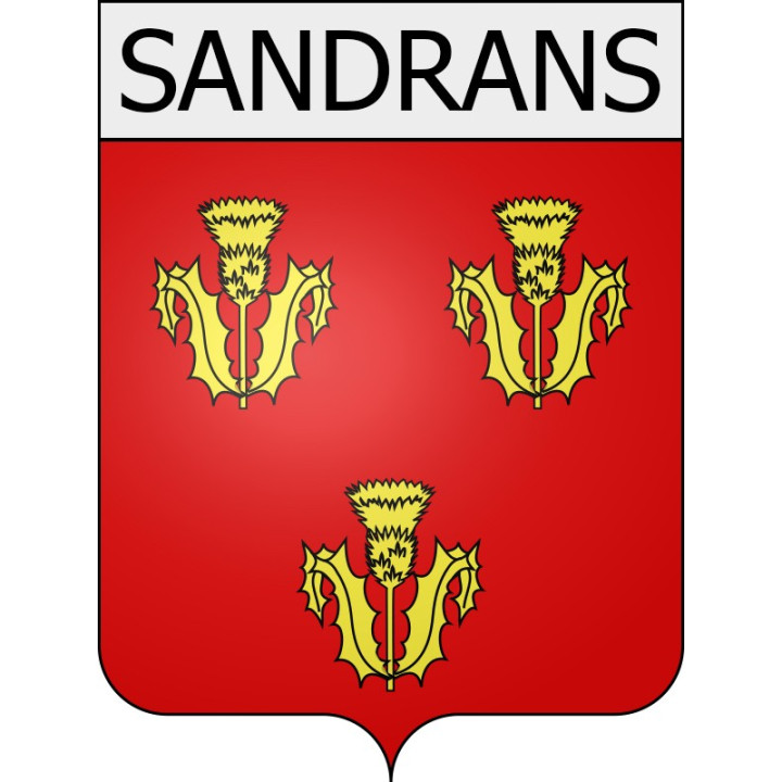 Pegatinas escudo de armas de perpignan adhesivo de la etiqueta engomada