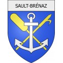 sault-brénaz 01 ville Stickers blason autocollant adhésif