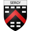 sergy 01 ville Stickers blason autocollant adhésif