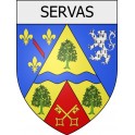  servas 01 ville Stickers blason autocollant adhésif