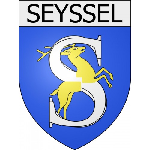 seyssel 01 ville Stickers blason autocollant adhésif