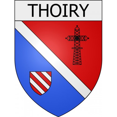 thoiry 01 ville Stickers blason autocollant adhésif