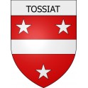 tossiat 01 ville Stickers blason autocollant adhésif