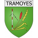tramoyes 01 ville Stickers blason autocollant adhésif