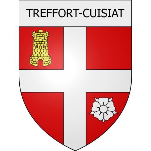 treffort-cuisiat 01 ville Stickers blason autocollant adhésif