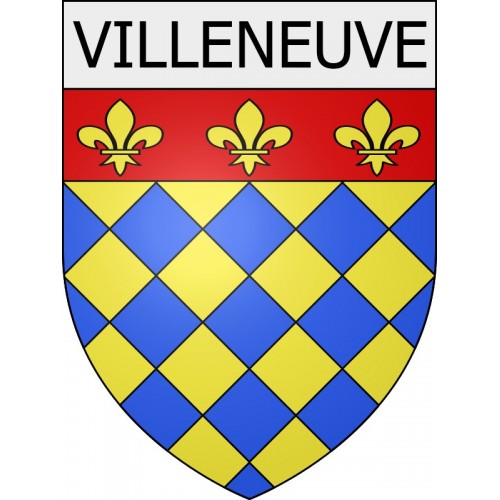 villeneuve 01 ville Stickers blason autocollant adhésif