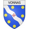 vonnas 01 ville Stickers blason autocollant adhésif