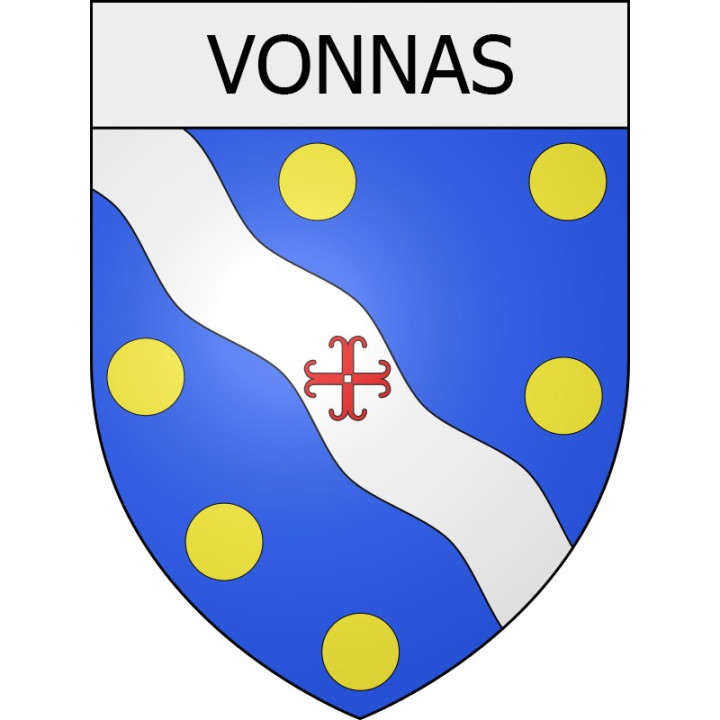 vonnas 01 ville Stickers blason autocollant adhésif