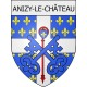 Pegatinas escudo de armas de perpignan adhesivo de la etiqueta engomada