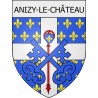 anizy-le-château 02 ville Stickers blason autocollant adhésif