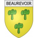 beaurevoir 02 ville Stickers blason autocollant adhésif