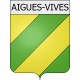 Aigues-Vives 11 villle Stickers blason autocollant adhésif