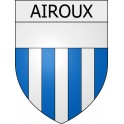 Pegatinas escudo de armas de Aigues-Vives adhesivo de la etiqueta engomada