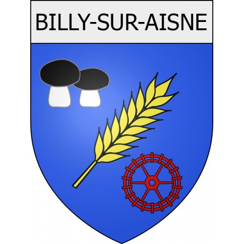 billy-sur-aisne 02 ville Stickers blason autocollant adhésif