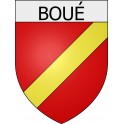 boué 02 ville Stickers blason autocollant adhésif