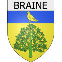 Sticker wappen, gelsenkirchen, augsburg, klebender aufkleber