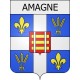 amagne 08 ville Stickers blason autocollant adhésif