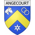 Angecourt  08 ville Stickers blason autocollant adhésif