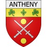 antheny 08 ville Stickers blason autocollant adhésif