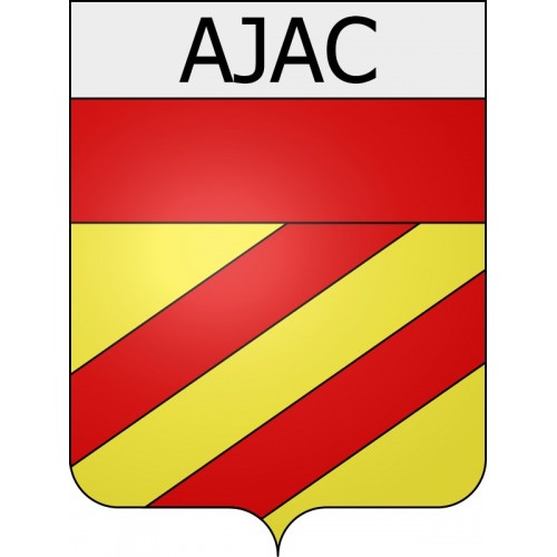 Pegatinas escudo de armas de Airoux adhesivo de la etiqueta engomada