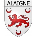 Alaigne 11 ville Stickers blason autocollant adhésif