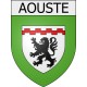 aouste 08 ville Stickers blason autocollant adhésif