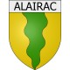 Alairac 11 ville Stickers blason autocollant adhésif