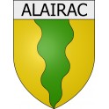 Alairac 11 ville Stickers blason autocollant adhésif